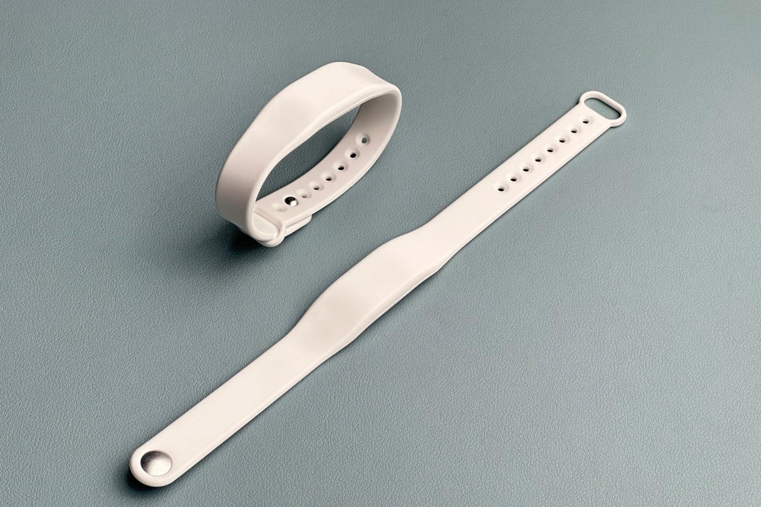 NFC Ayarlanabilir Silikon Bileklik - NTAG213 Beyaz