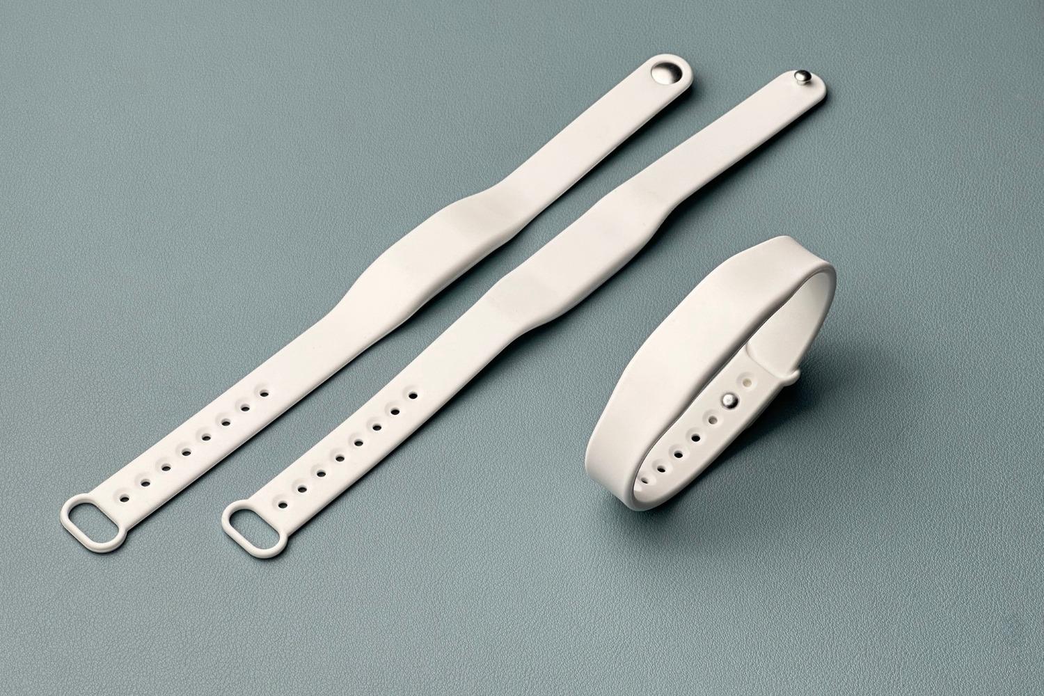 NFC Ayarlanabilir Silikon Bileklik - NTAG213 Beyaz