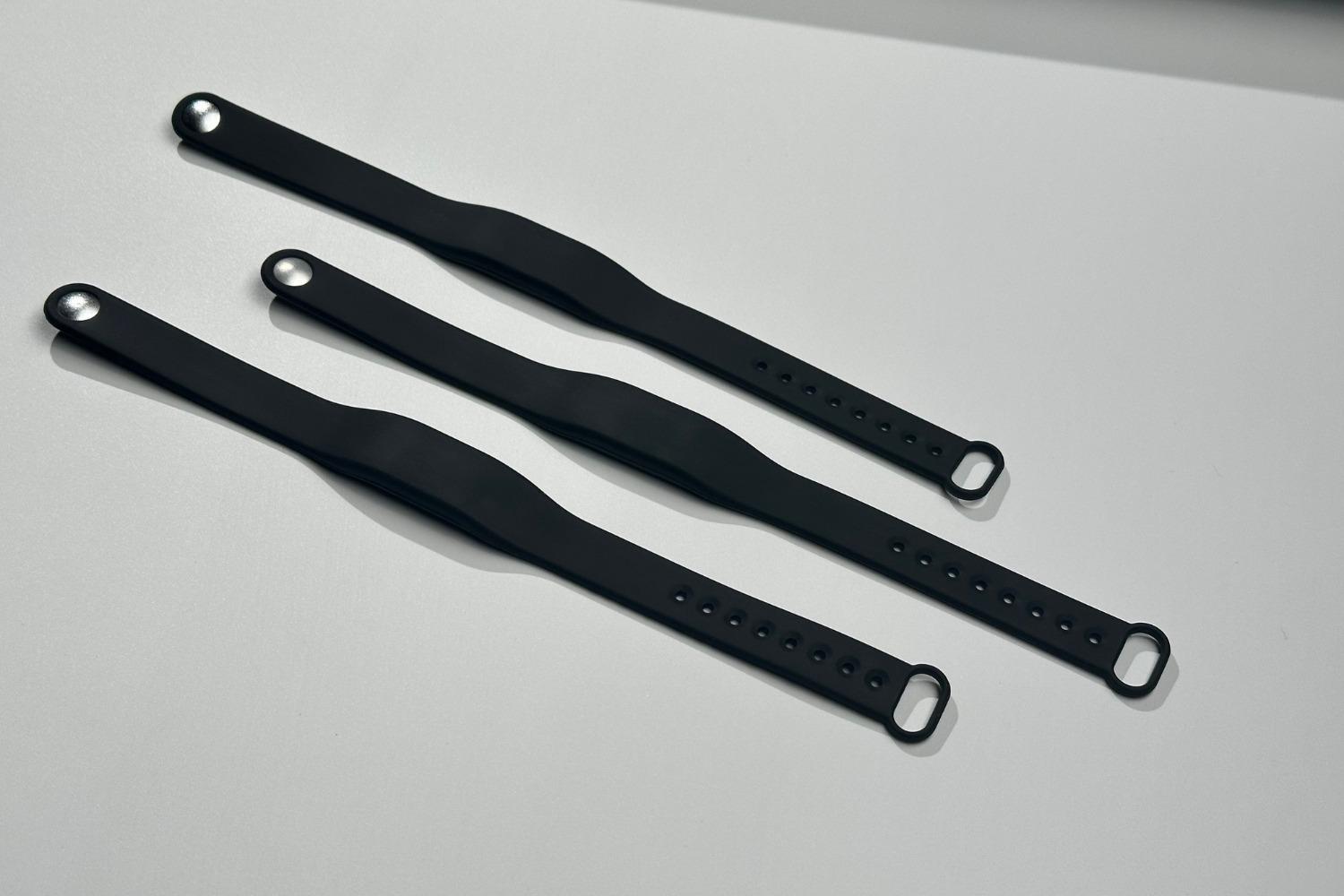 NFC Ayarlanabilir Silikon Bileklik - NTAG213 Siyah