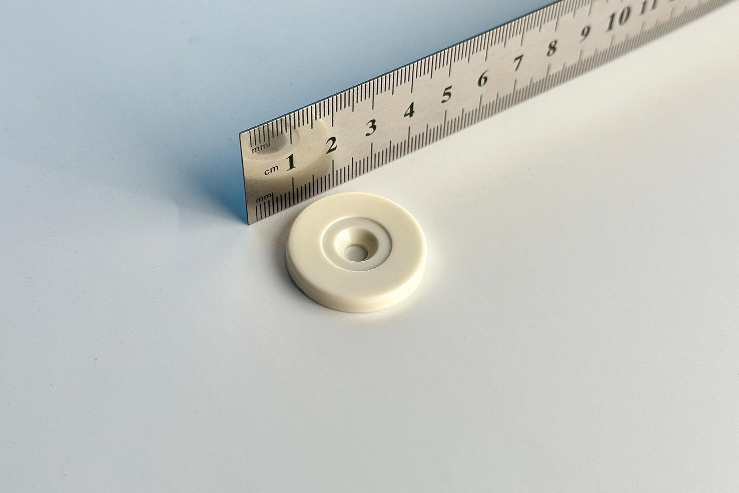 NFC Delikli ABS Token UltraLight EV1 Beyaz Çap30mm