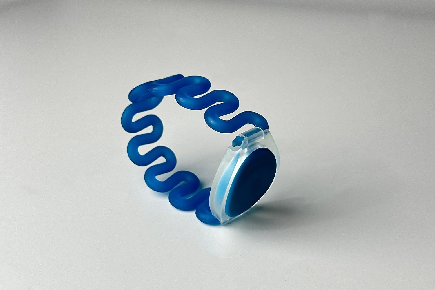 NFC / HF RFID Bileklik Dalgalı Mavi