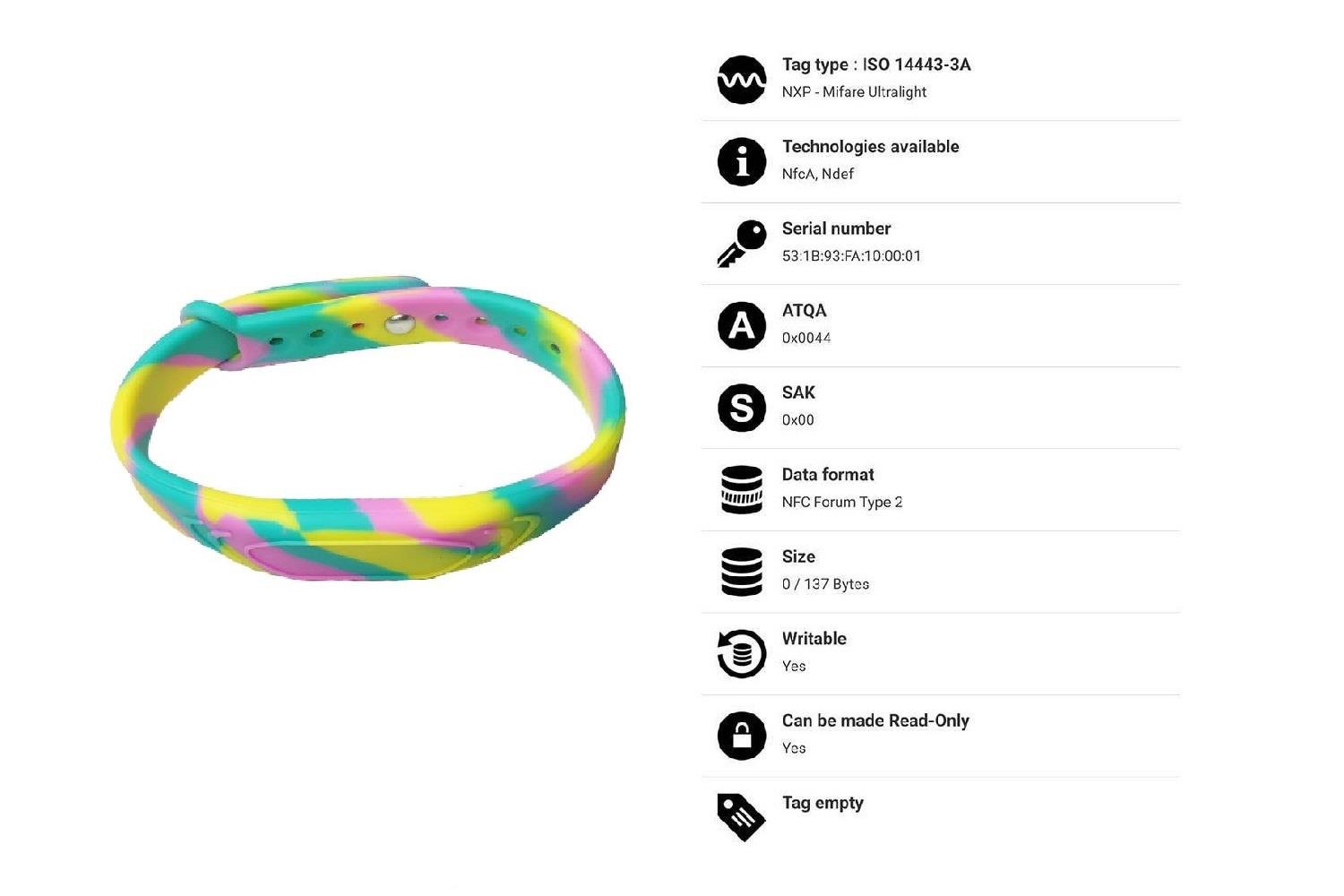 NFC / HF RFID Bileklik mps