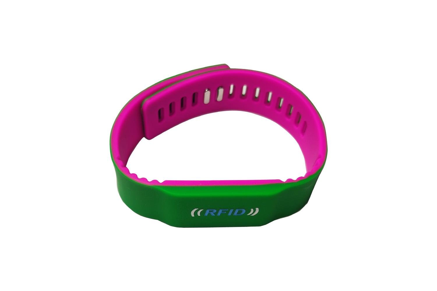 NFC / HF RFID Bileklik Pembe Yeşil