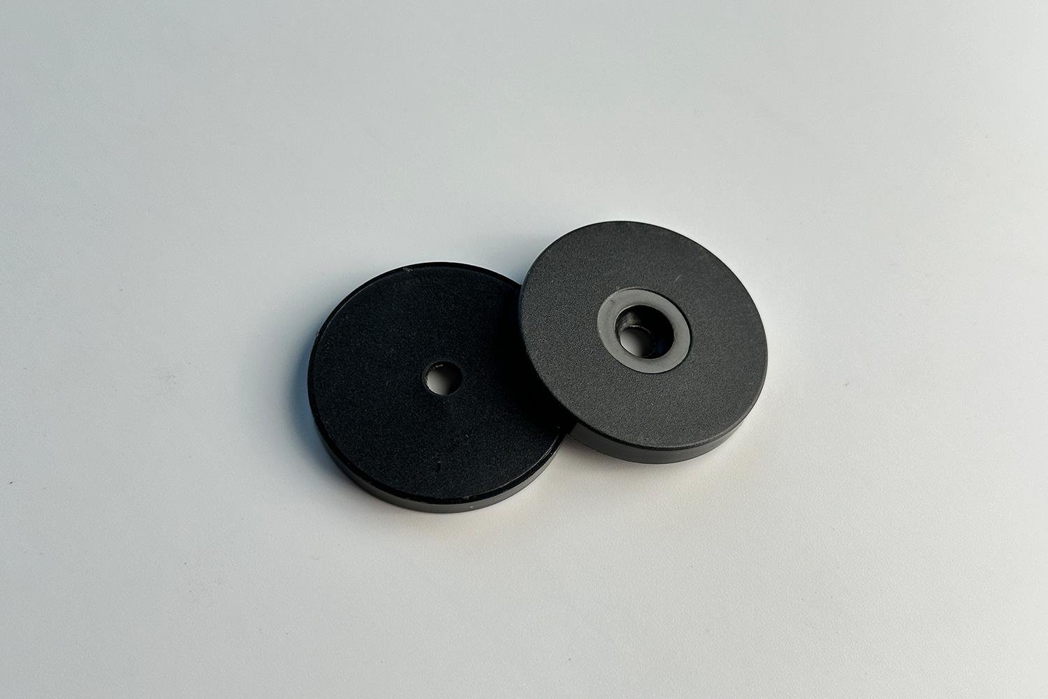 NFC Ntag213 Ferritli Metal Üstü Token Siyah 40mm Çap