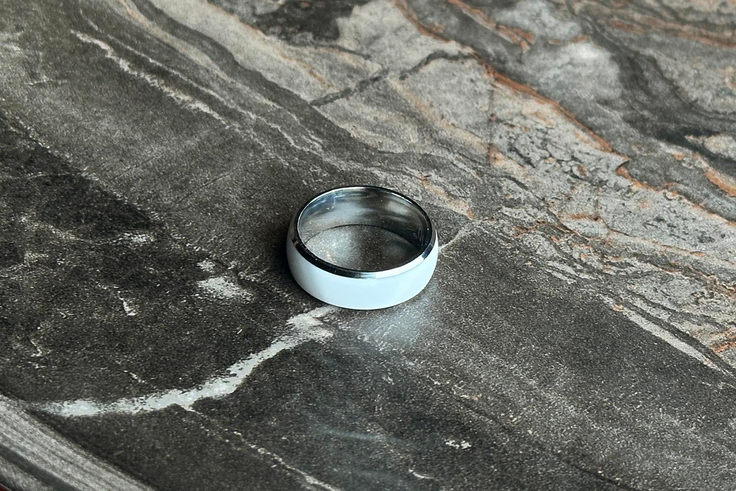 NFC Yüzük Metal Beyaz