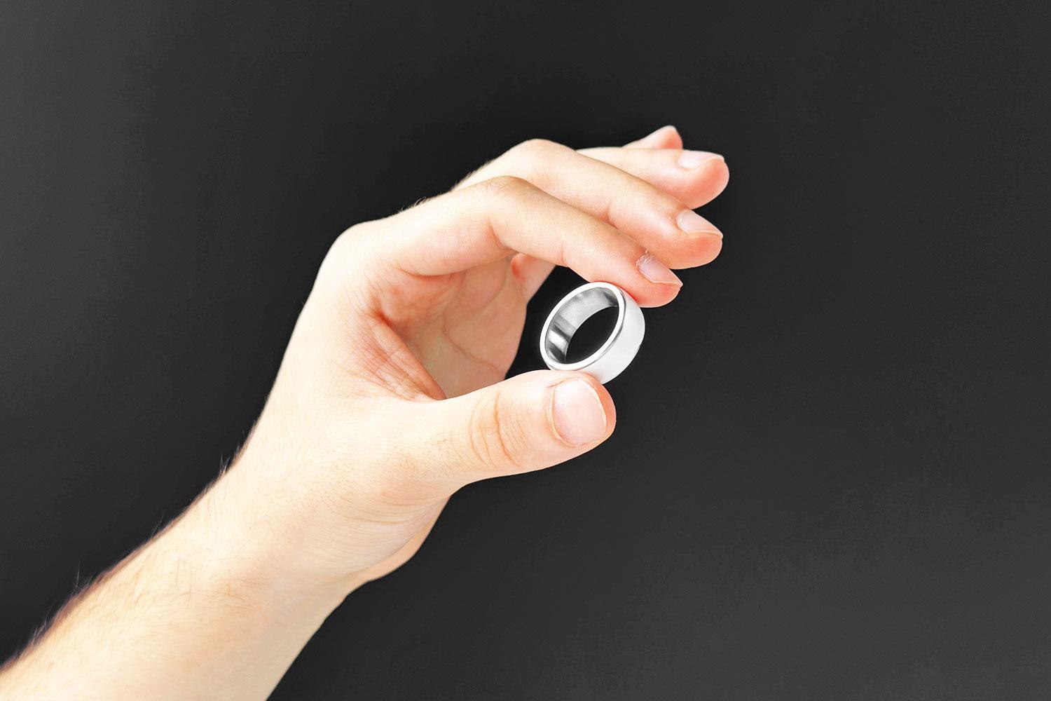 NFC Yüzük Metal Beyaz