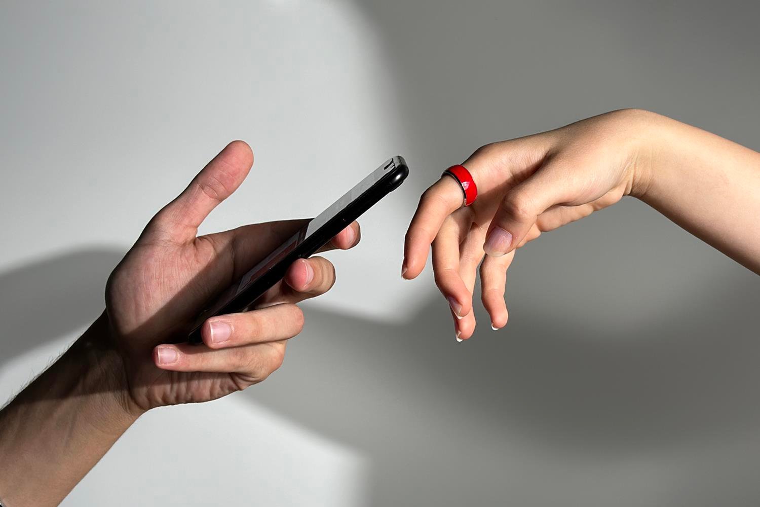 NFC Yüzük Metal Kırmızı