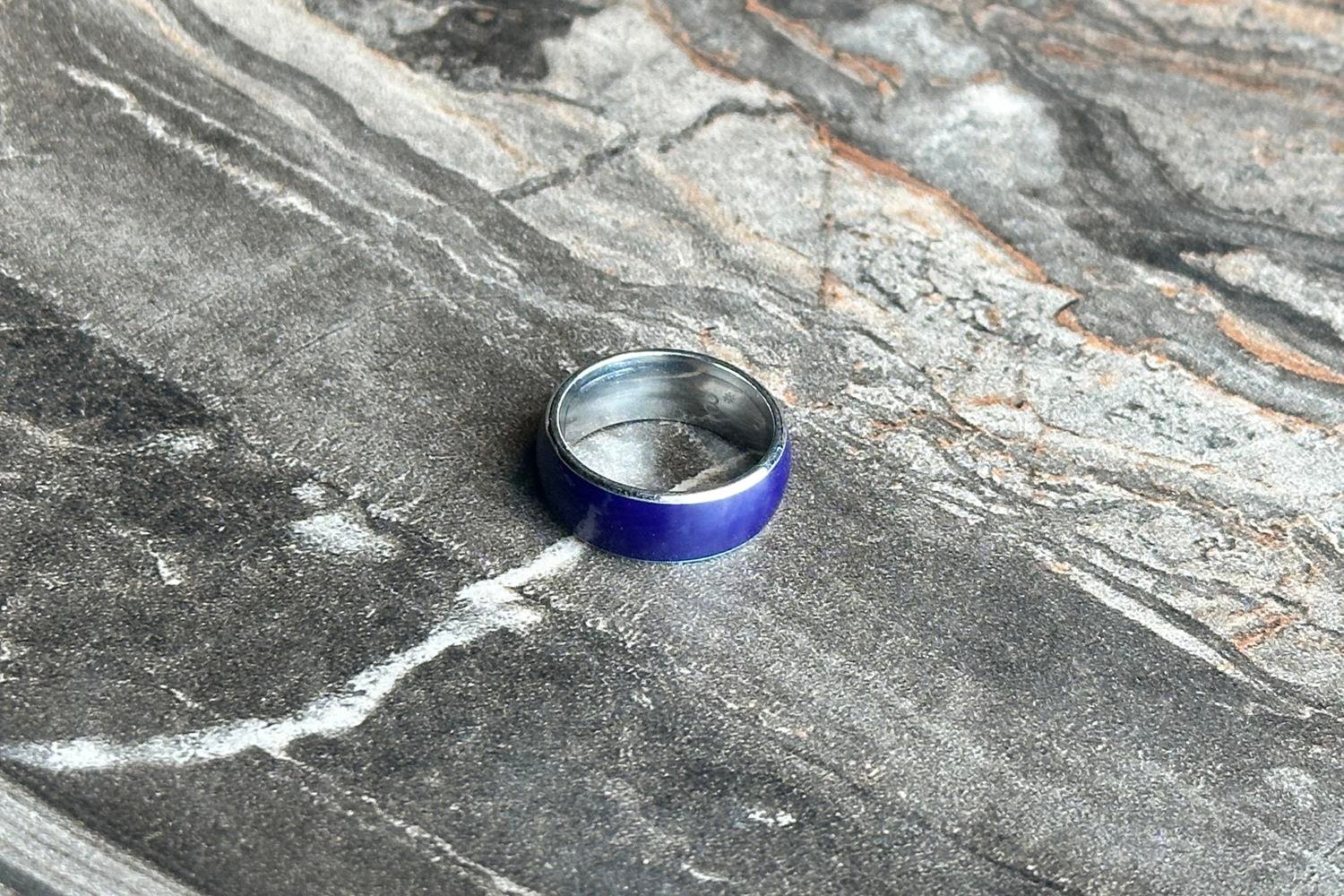 NFC Yüzük Metal Lacivert