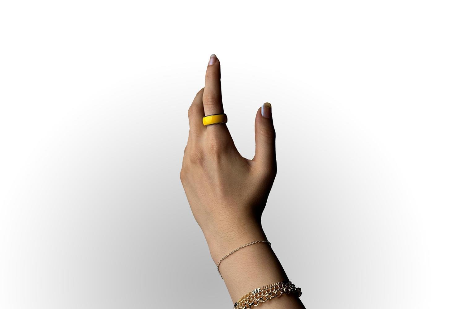 NFC Yüzük Metal Sarı