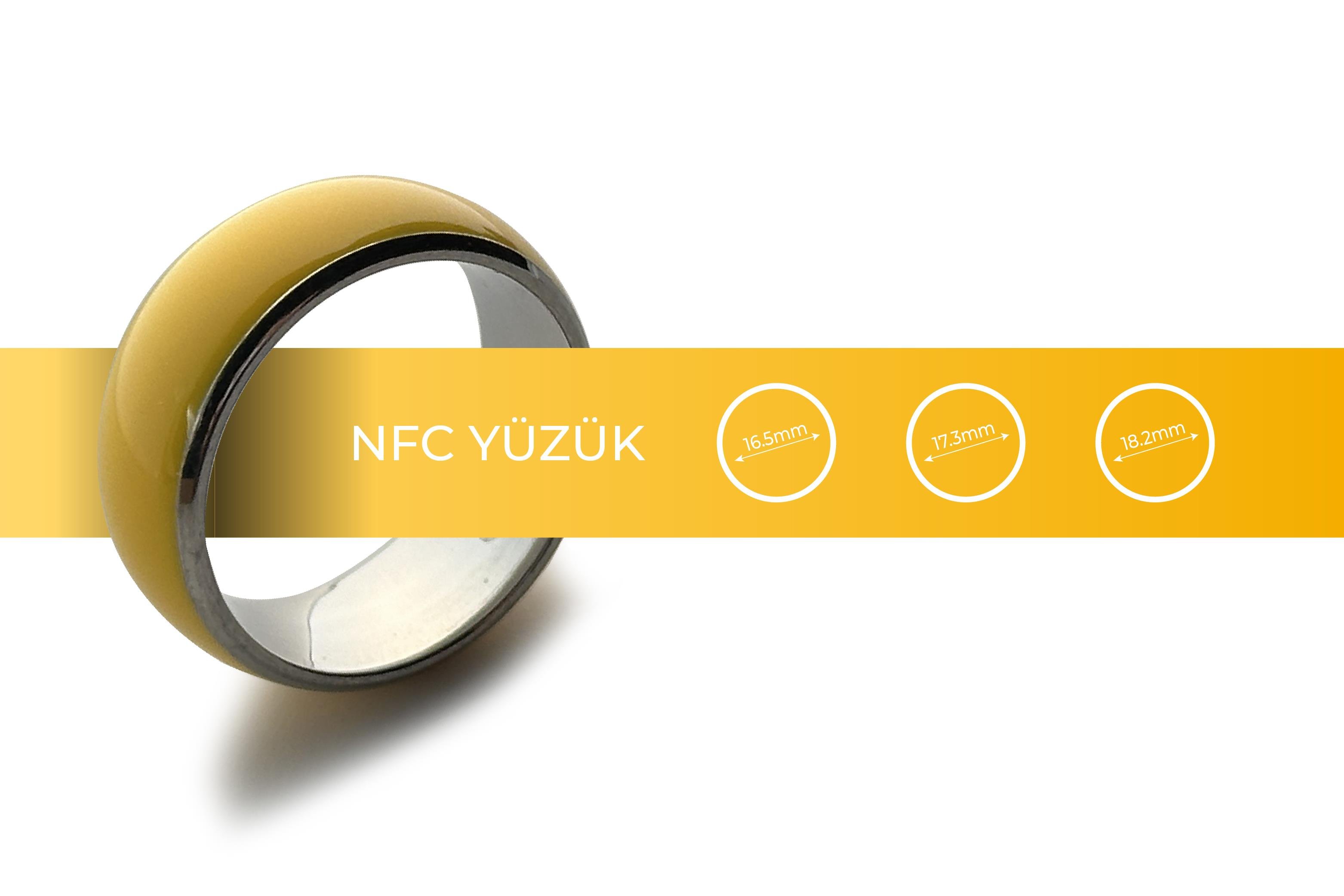 NFC Yüzük Metal Sarı
