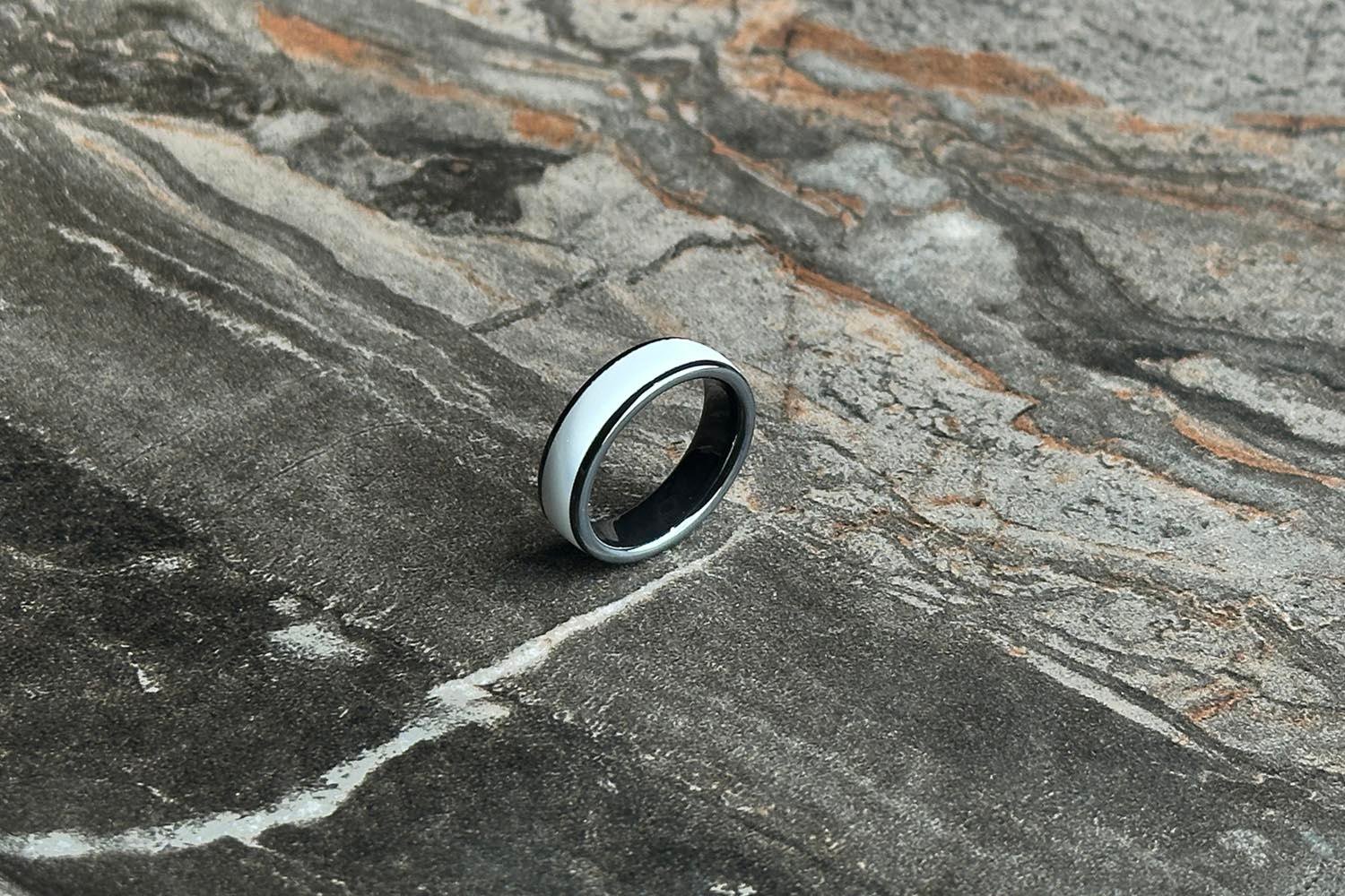 NFC Yüzük Seramik Beyaz