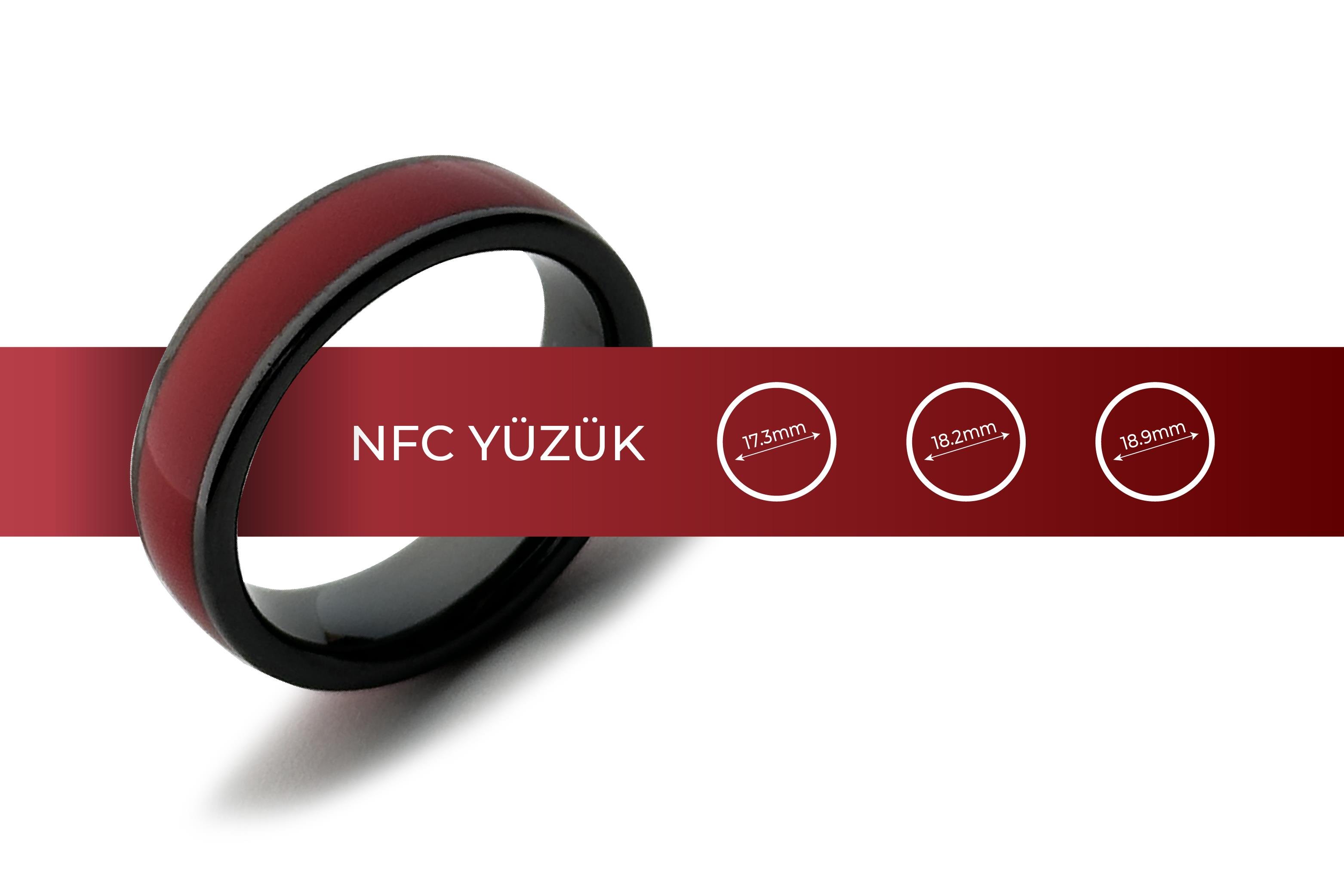 NFC Yüzük Seramik Kırmızı