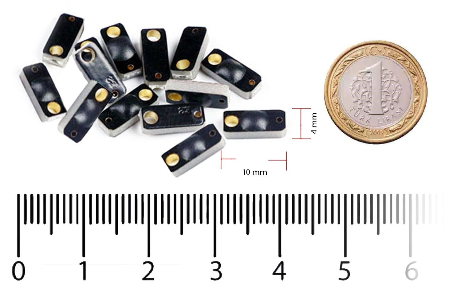 RFGate Metal Üstü Çok Küçük Etiket 10x4mm