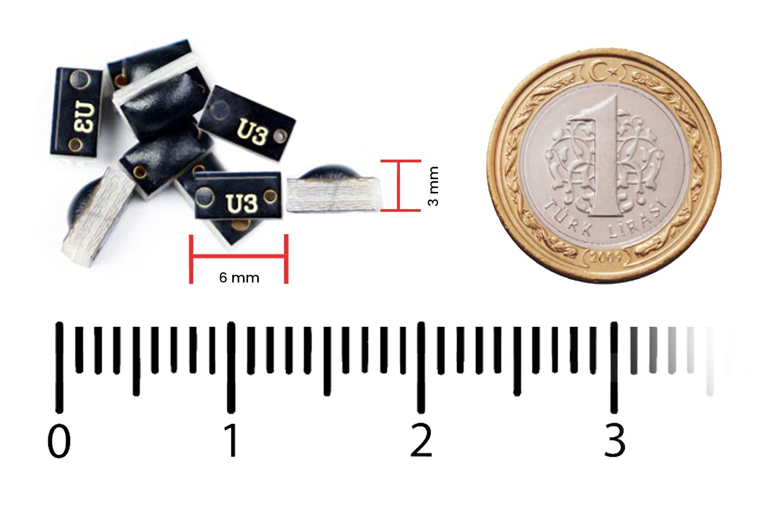 RFGate Metal Üstü Ultra Küçük RFID Etiket 6x3x2mm