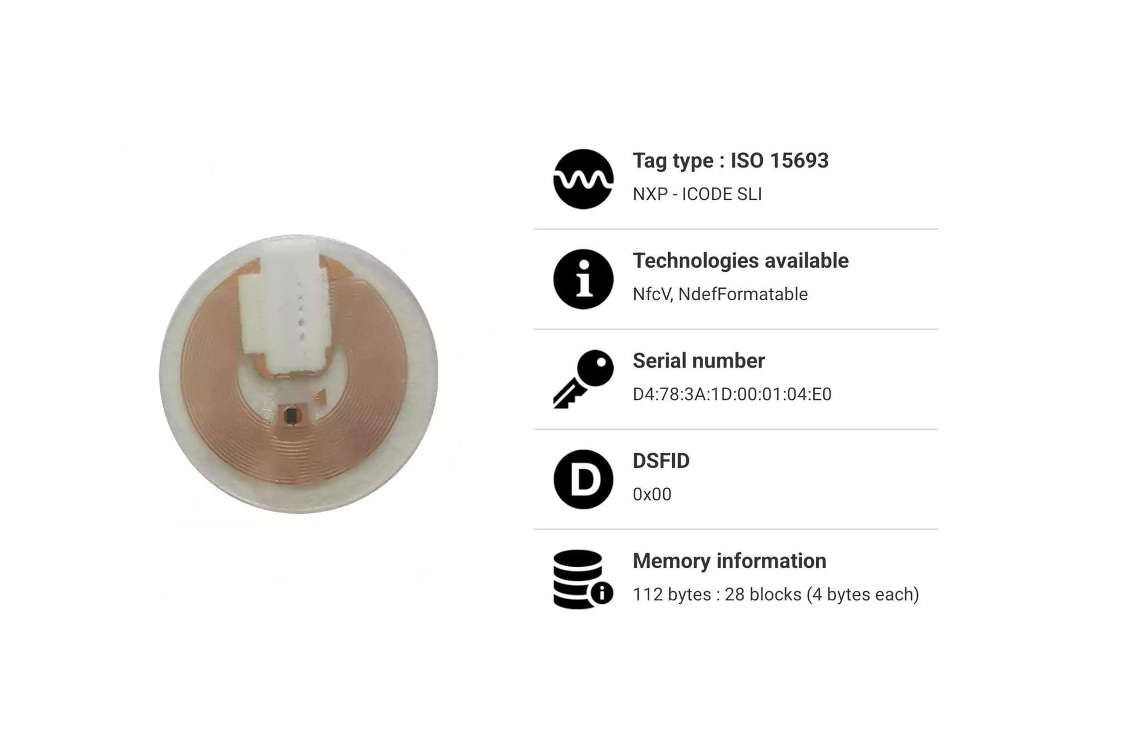RFGate NF12D NFC 13.56 mHz علامة