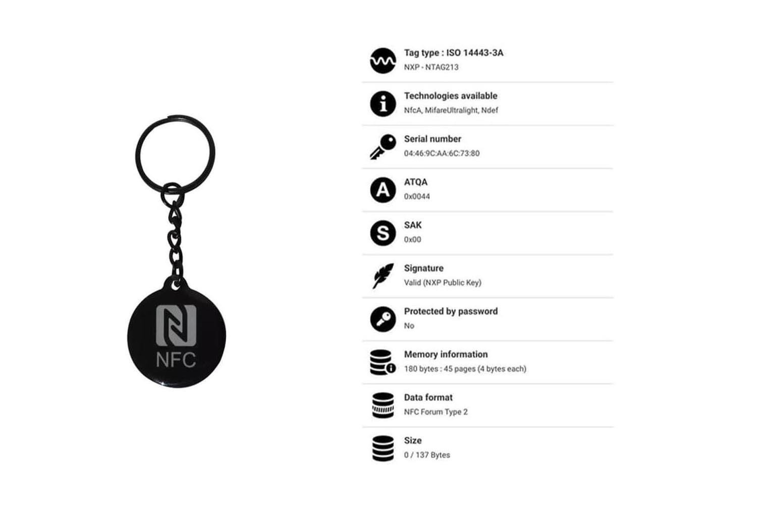 RFGate NF65 NFC Keyfob