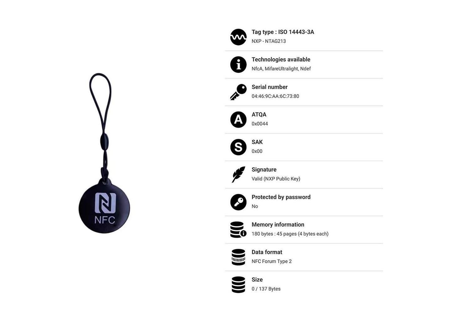 RFGate NF66 NFC Keychains
