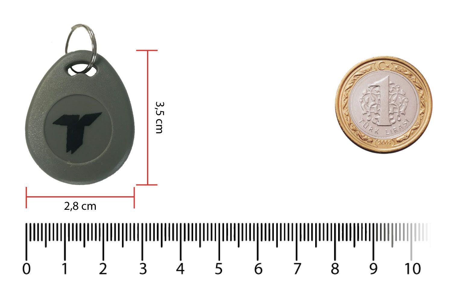 RFGate NF68 NFC Gri Anahtarlık