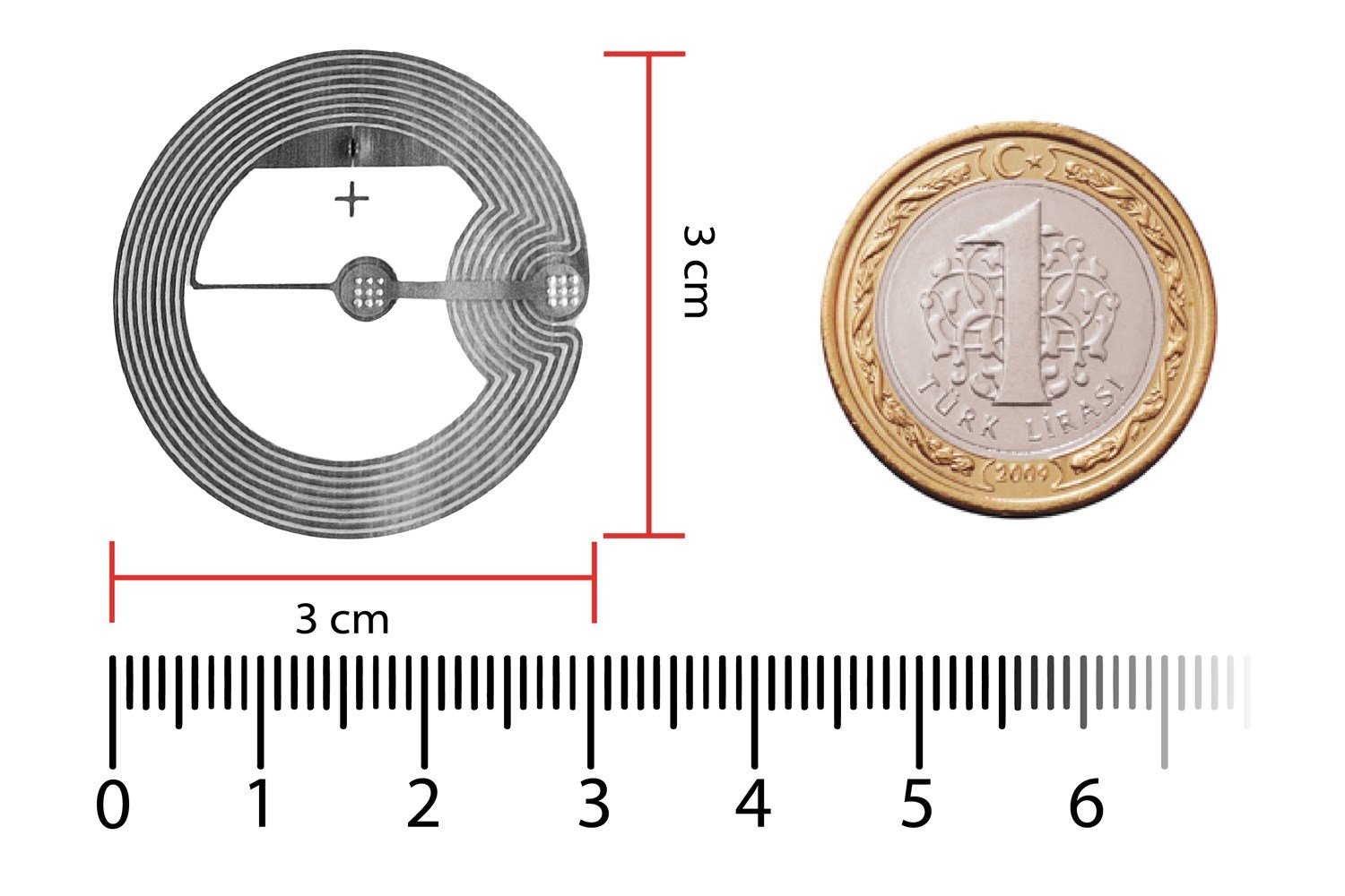 RFGATE NFC Şeffaf 30mm Dia