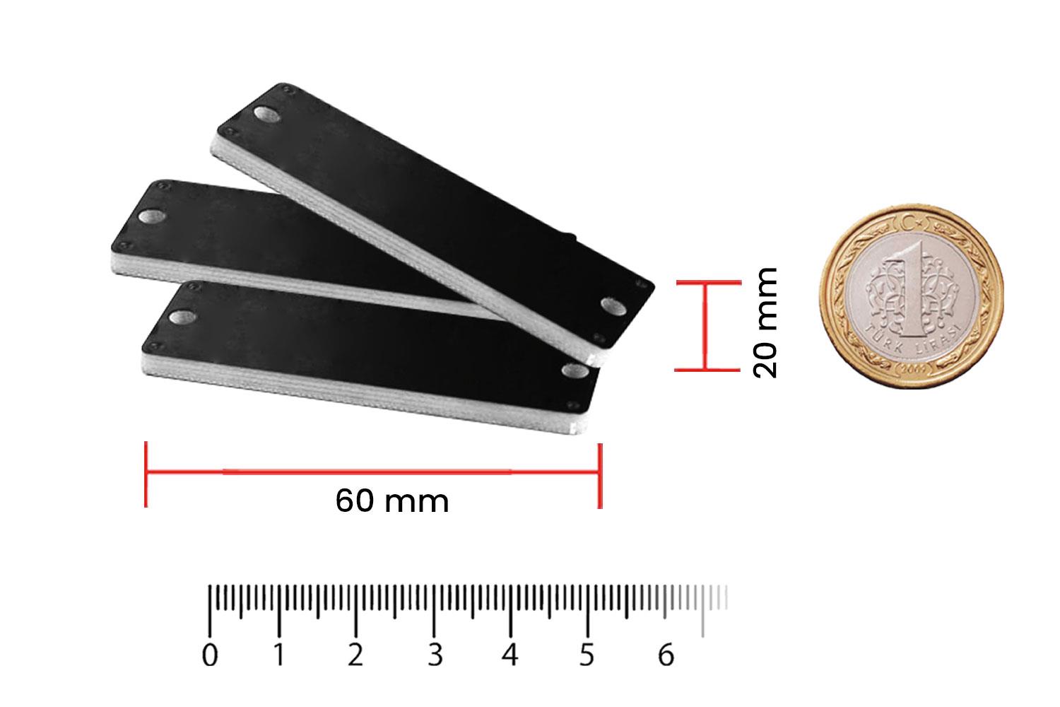 RFGate Rfid Metal Üstü Ekipman Varlık Etiketi 60x20mm