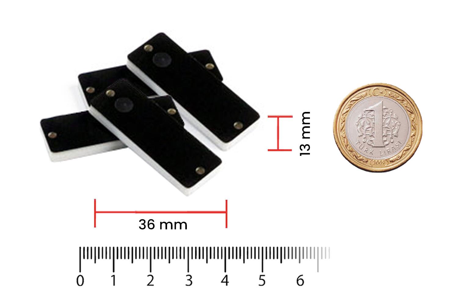 RFGate Rfid Metal Üstü Hastane Takip Etiketi 36x13mm