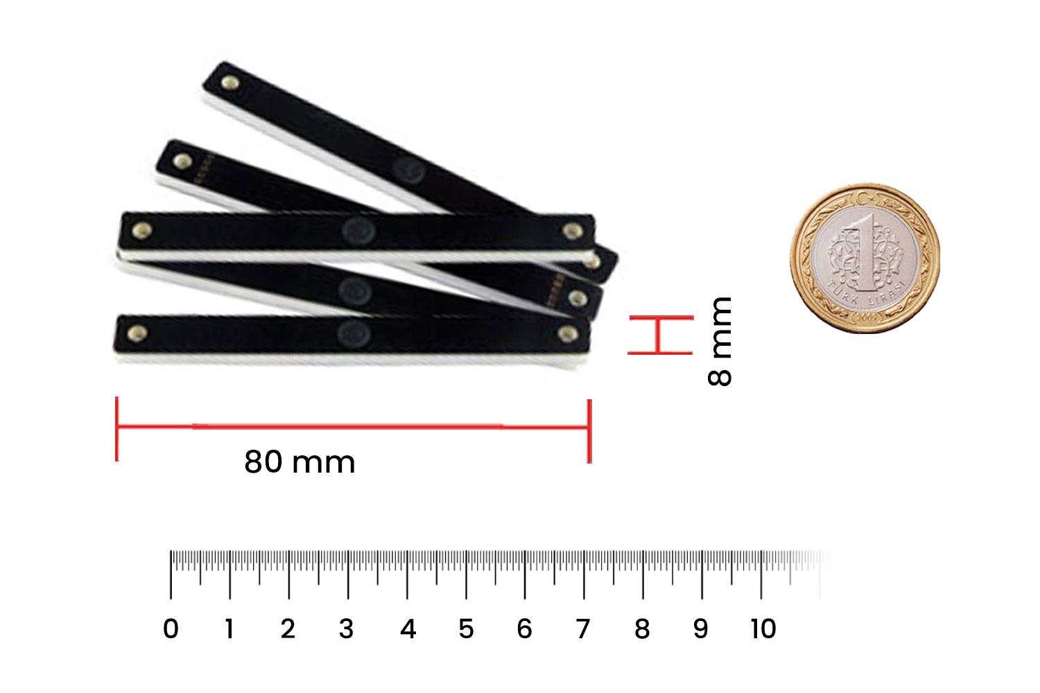 RFGate Rfid Metal Üstü Sabit Varlık Etiketi 80x08mm