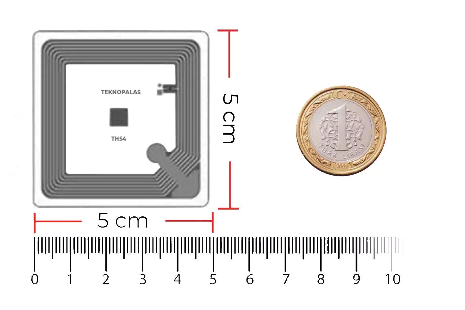 RFGate TH54 WRW HF 13.56Mhz RFID Etiket