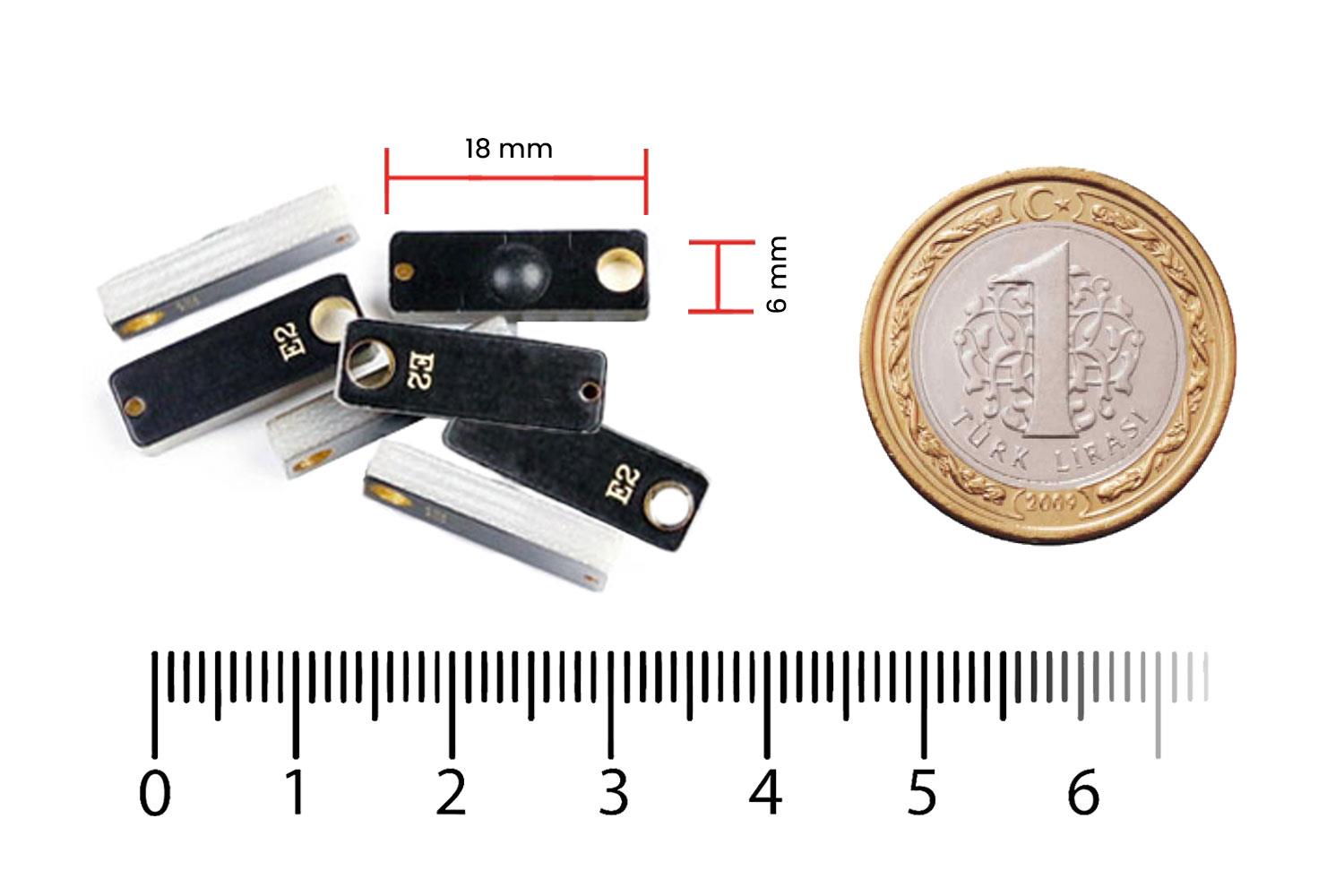 RFGate UHF Metal Nesne RFID Takip Etiketi 18x6mm