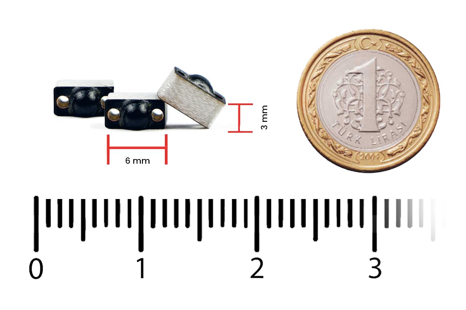 RFGate UHF Metal Üstü Küçük RFID Etiketi 6x3x4mm