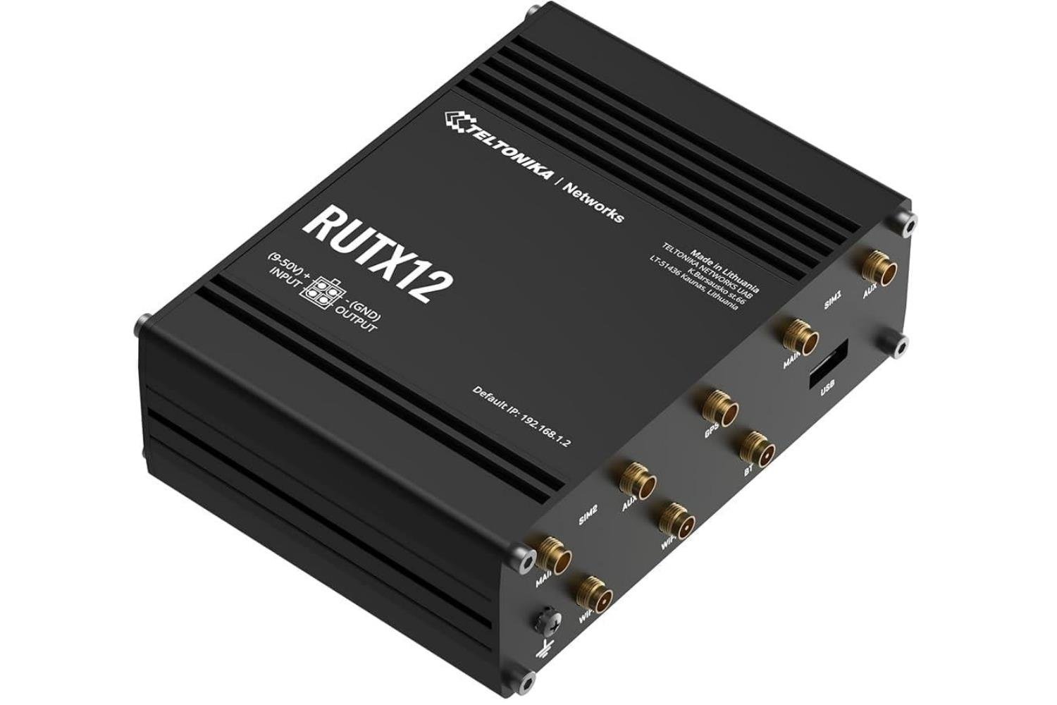 RUTX12 Çift LTE CAT 6 Endüstriye Hücresel Yönlendirici