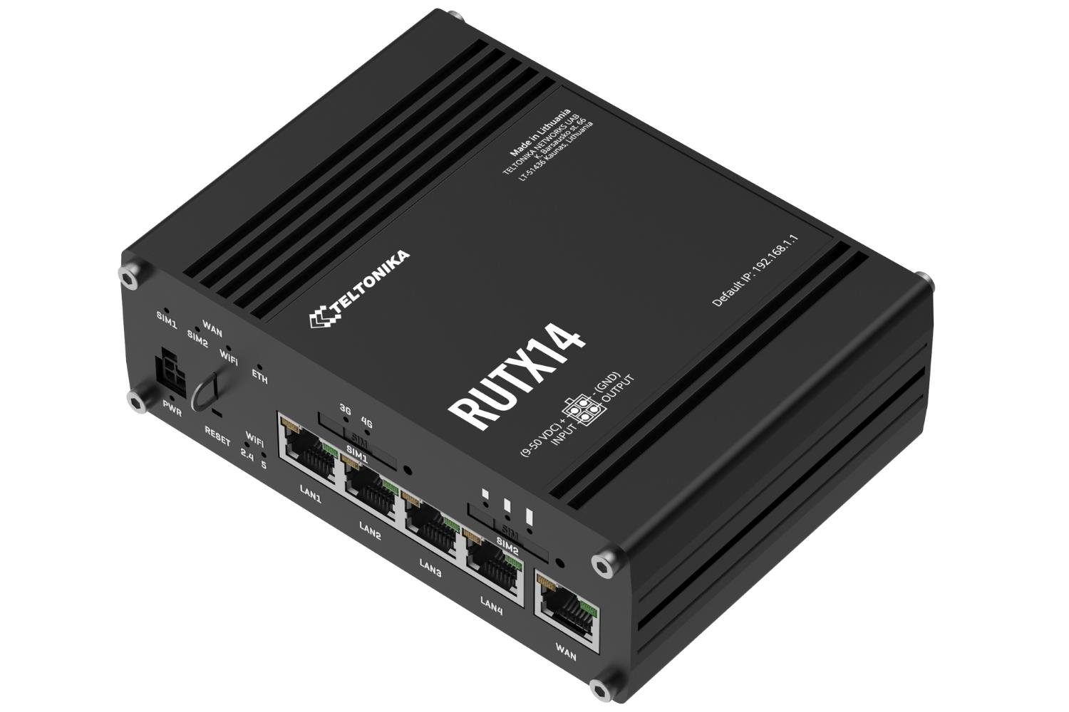 RUTX12 Çift LTE Cat 6 Destekli Endüstriyel Hücresel Yönlendirici