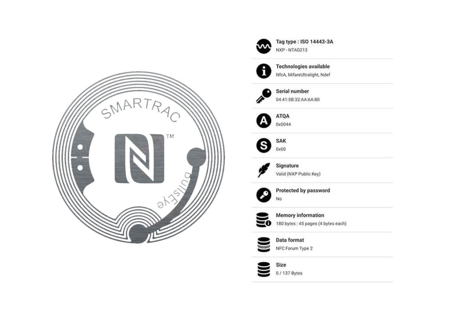 SMARTRAC BullsEye NFC Wet Inlay (NXP NTAG213)