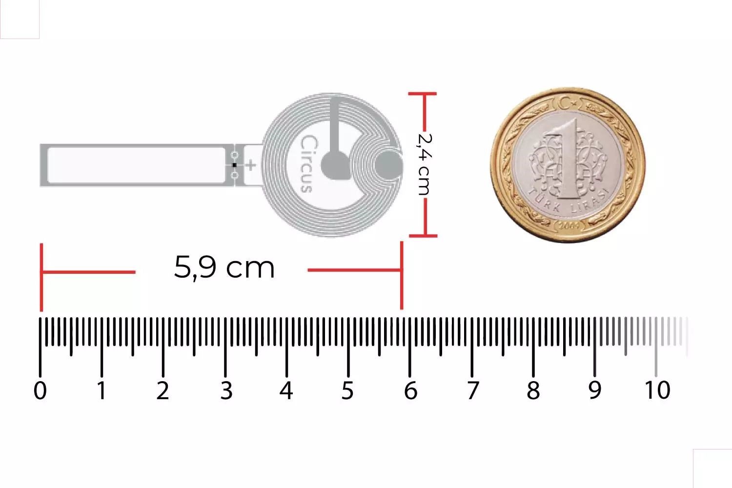 SMARTRAC Circus Tamper Loop NFC Wet Inlay (NXP NTAG213 TT)