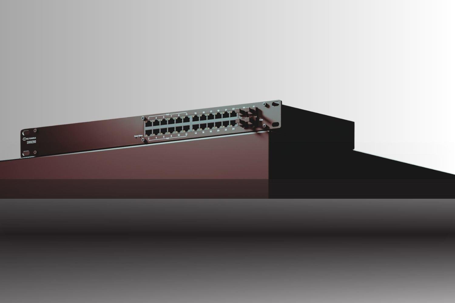 Teltonika SWM280 Yönetilebilir Endüstriyel Ethernet Switch