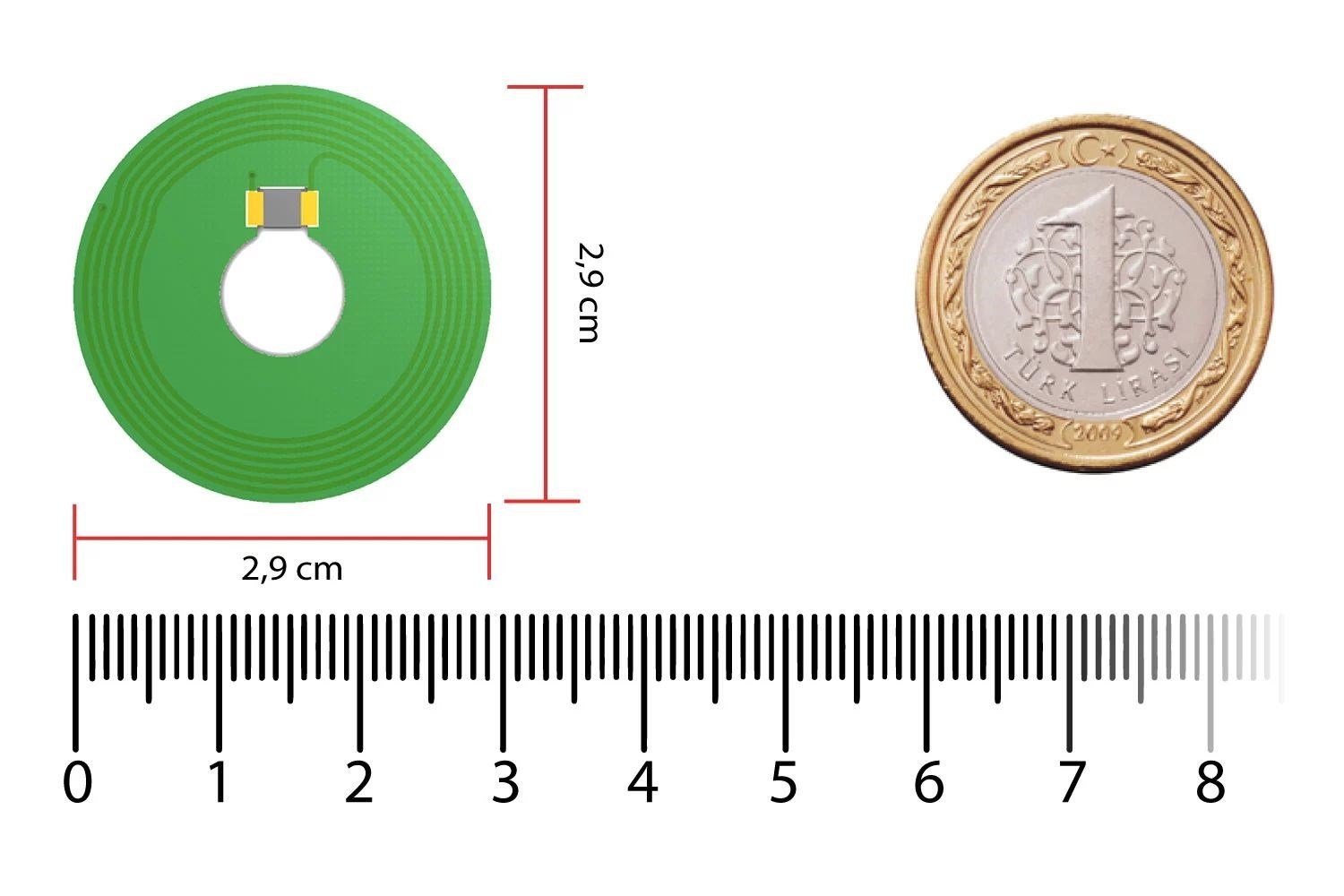 TPS-D29-UHF RFID PCB Sert Etiket