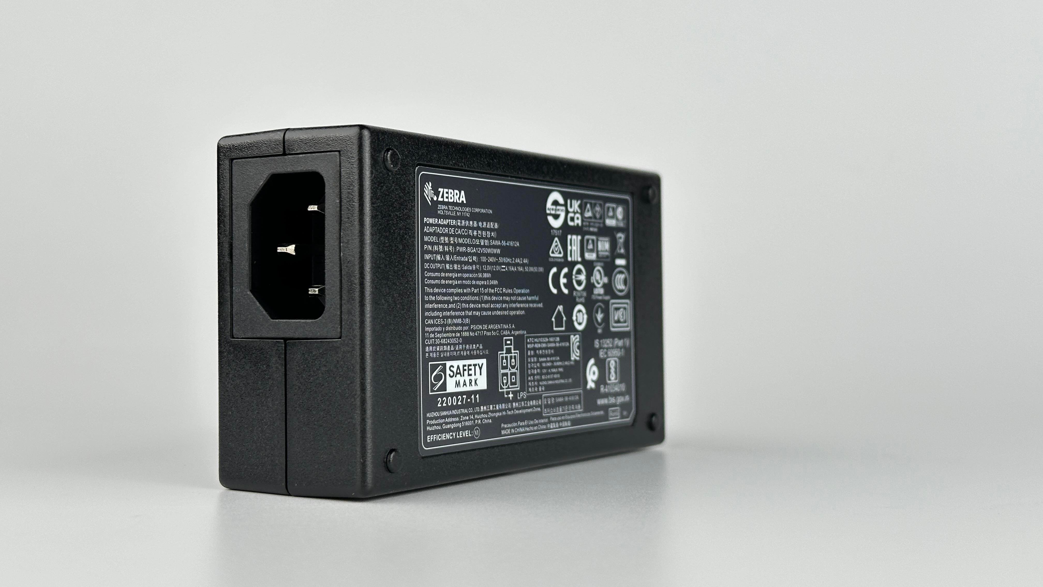 محول طاقة Zebra PWR-BGA12V50W0WW بقوة 12 فولت و50 واط