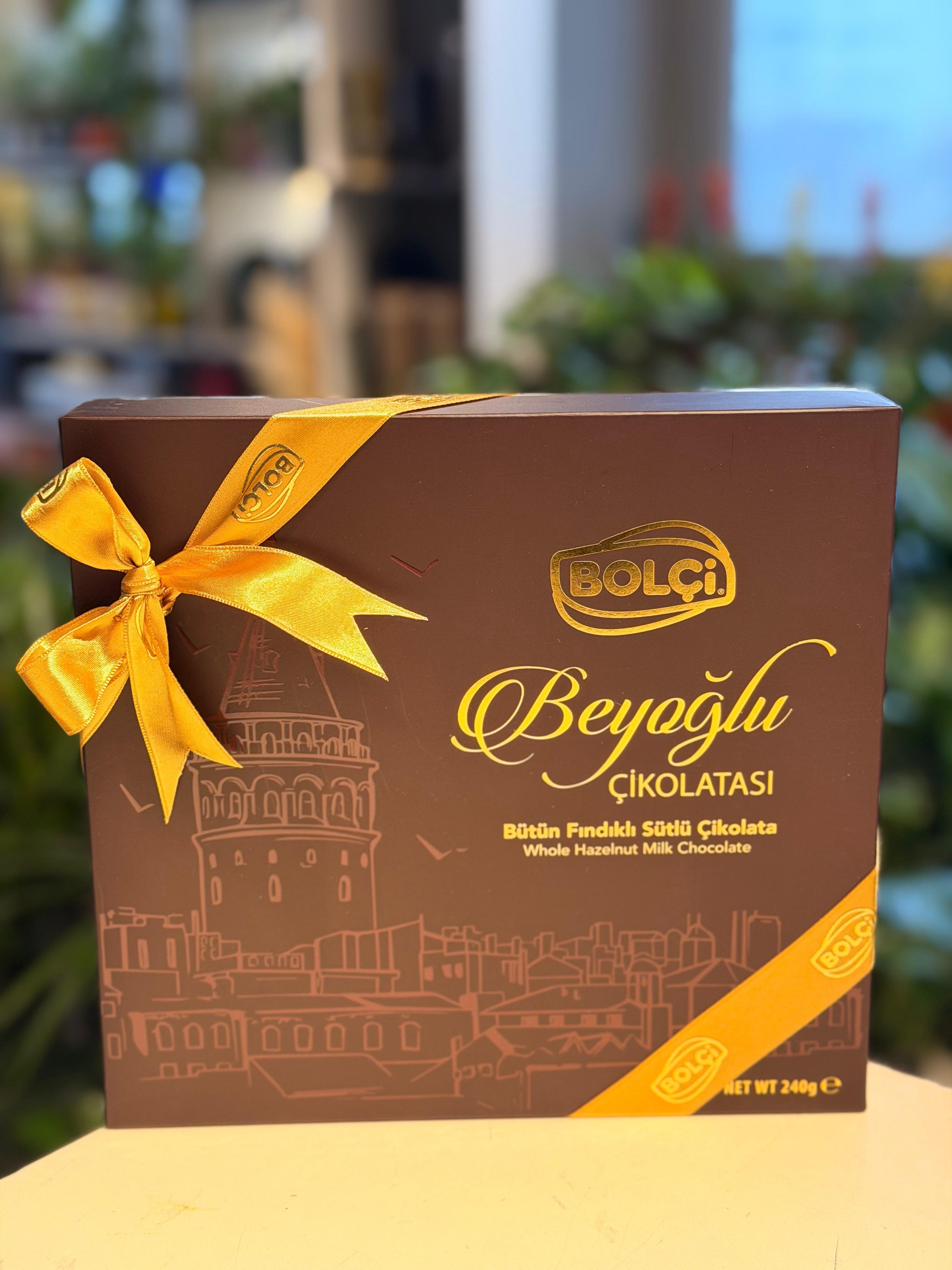 Bolçi Beyoğlu Çikolatası Fındıklı Sütlü Çikolata 240 Gr