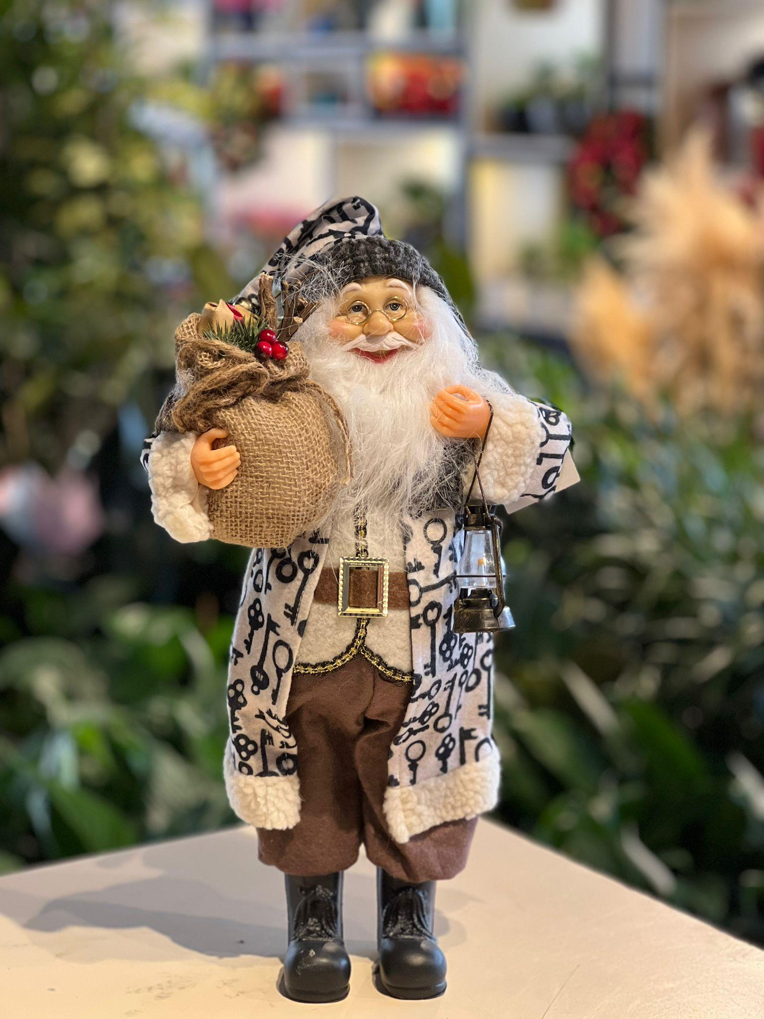 Peluş Noel Baba Maketi 50 Cm