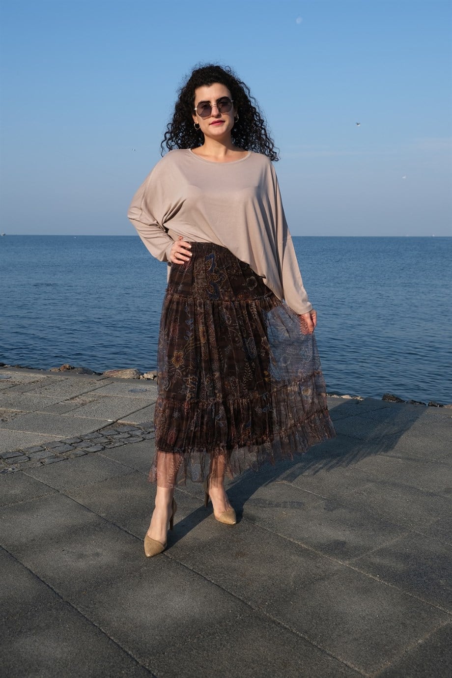 Dirsek Kol Vizon Bluz