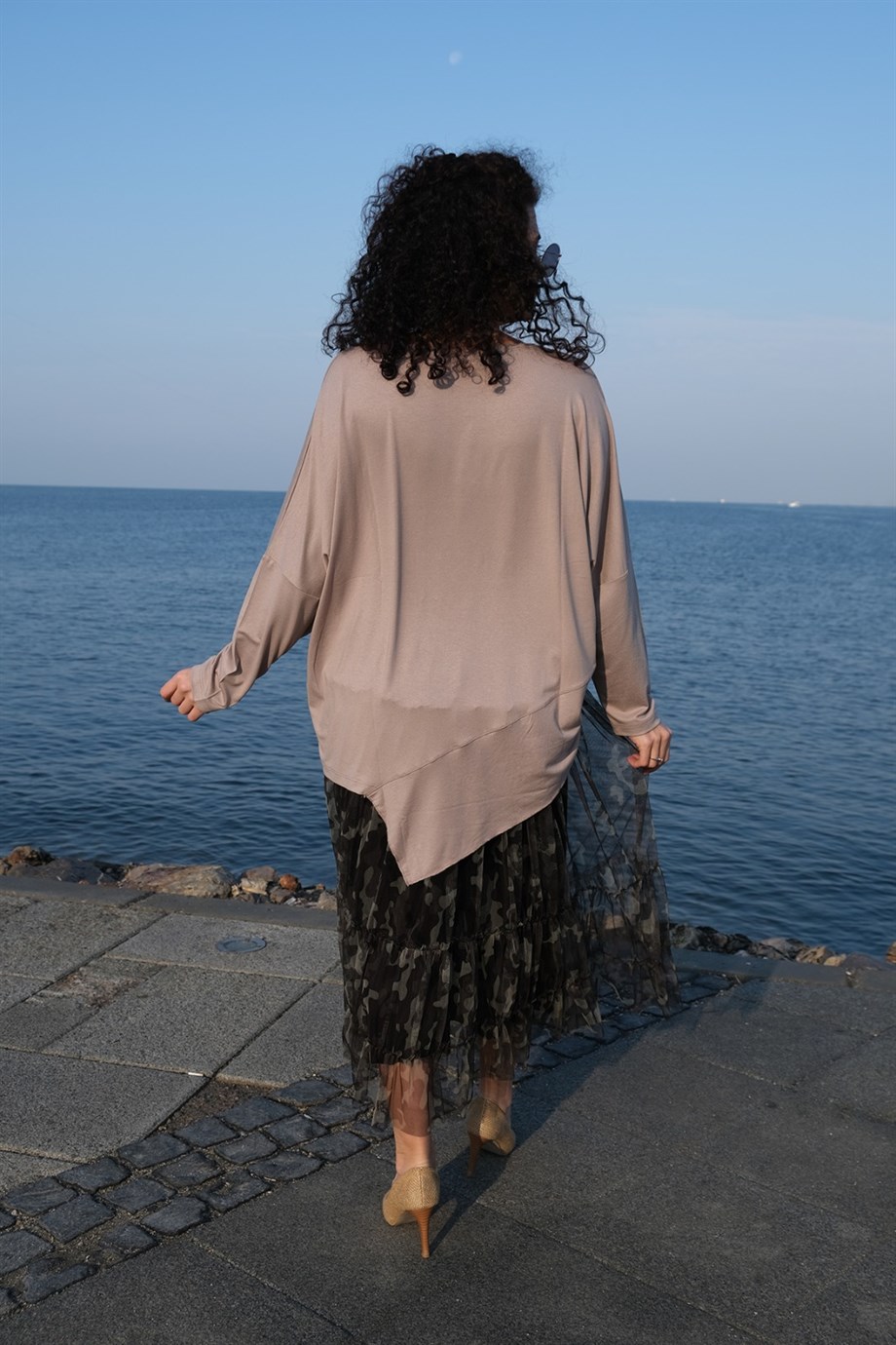 Dirsek Kol Vizon Bluz