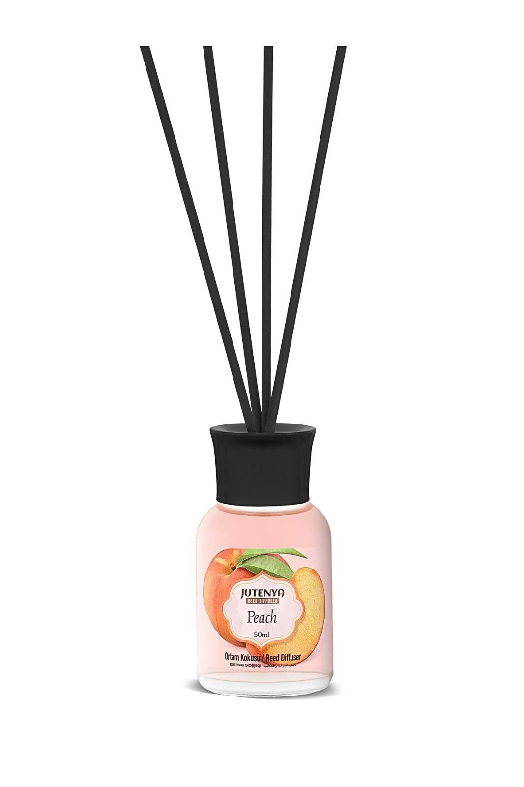 Şeftali Kokulu Bambu Çubuk Oda Kokusu, Ofis, Banyo, Mutfak 50 Ml