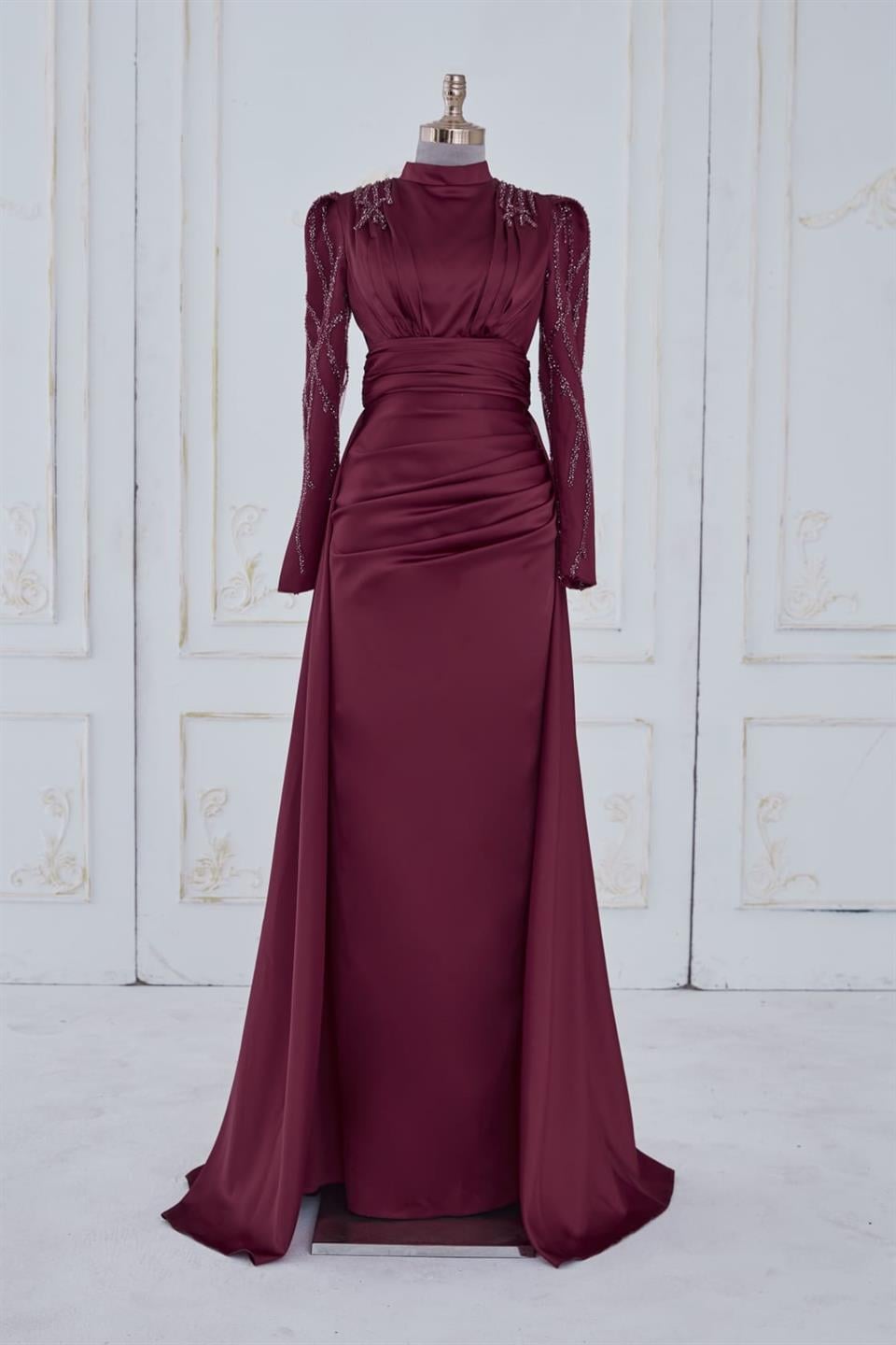 ADEL TESETTUR ABİYE BORDO