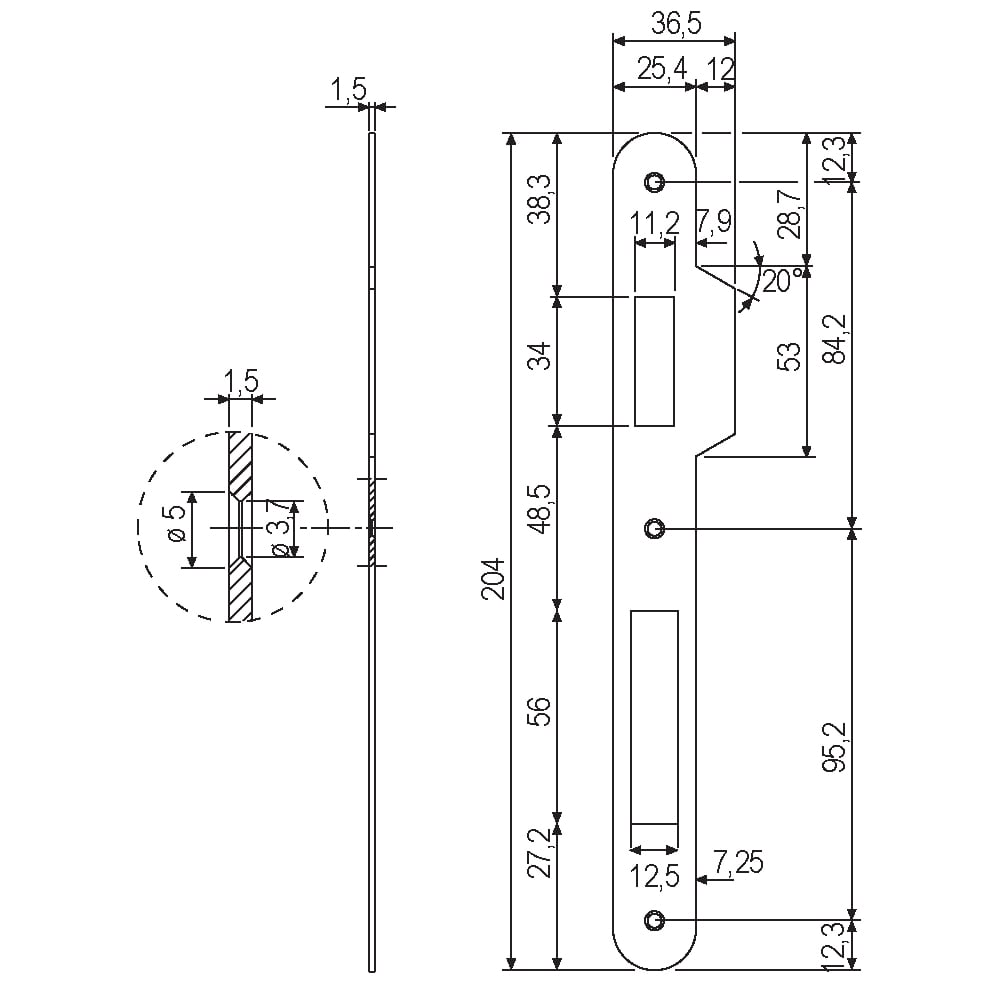AGB B005907903 SICUREZZA MAKARALI KİLİT KARŞILIĞI 25 MM SARI203.04.0118423Makaralı KilitlerAGB