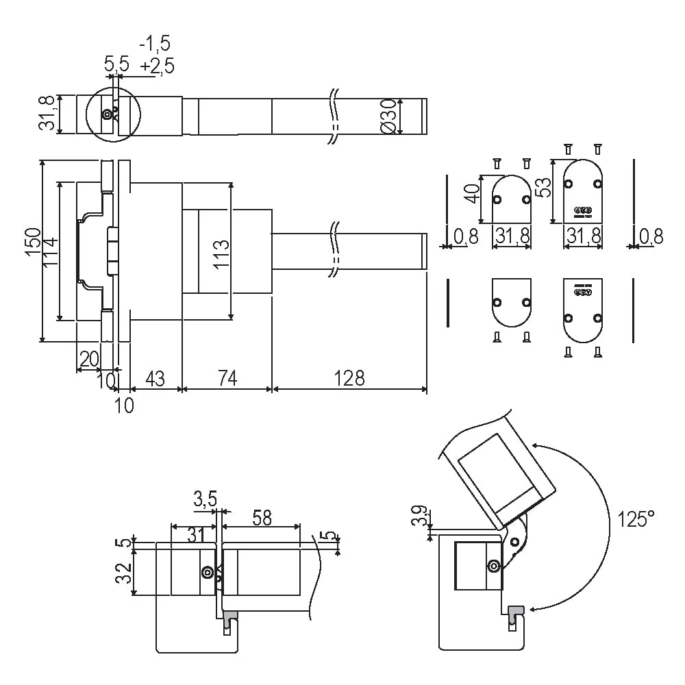 AGB E390010187 SELF CLOSE HİDROLİK KAPI MENTEŞESİ SETİ GREY RAL 7016 100 KG 1200X2100 mm202.03.0118216Gizli MenteşelerAGB