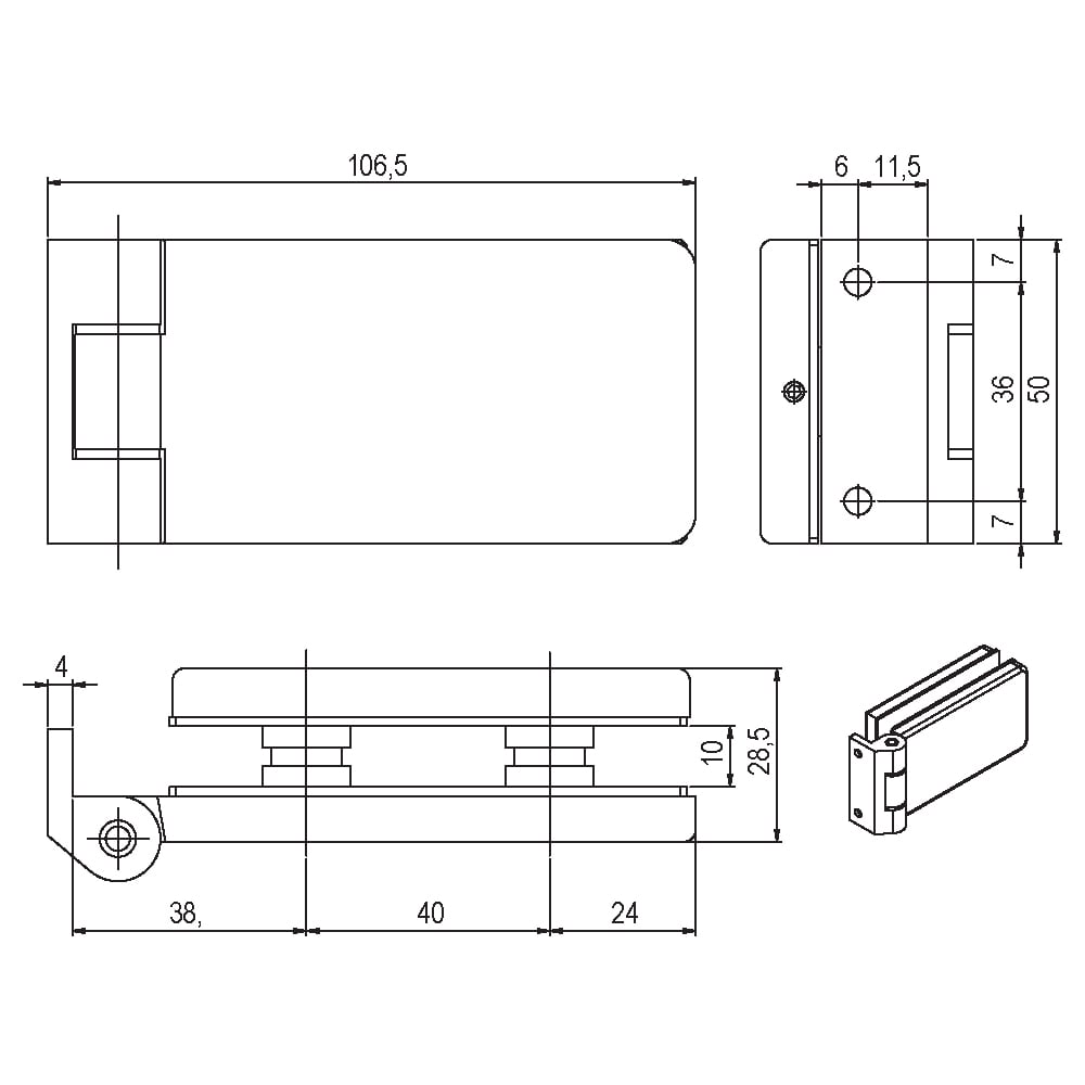 AGB E501000001 VITRA CAM KAPI MENTEŞESİ 150° MAT KROM301.05.0118214Cam Kapı Kilit, Menteşe Ve Bağlantı ParçalarıAGB
