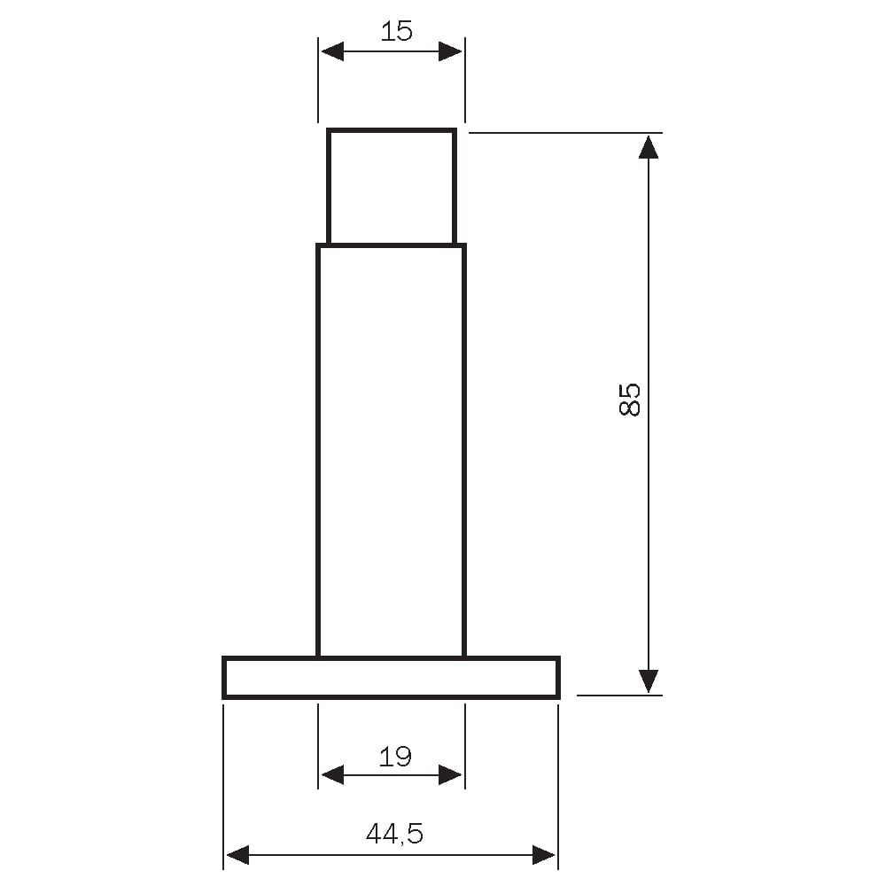 APC KAPI STOPERİ PASLANMAZ DUVAR TİPİ BT012 85 MM208.03.0100053Kapı StoperleriAPC