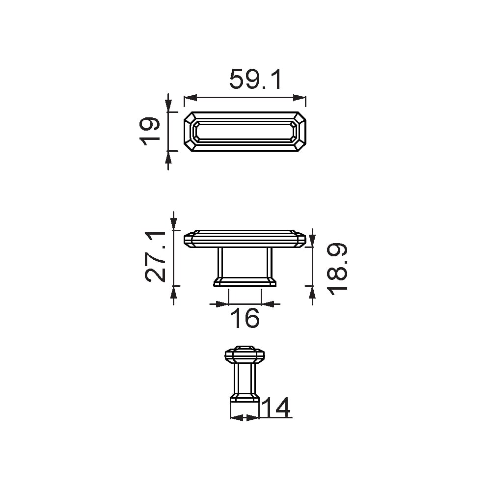 ÇEBİ A1101016 PC24 MODERN KULP ZMK.101.02.0109396Mobilya KulplarıÇEBİ