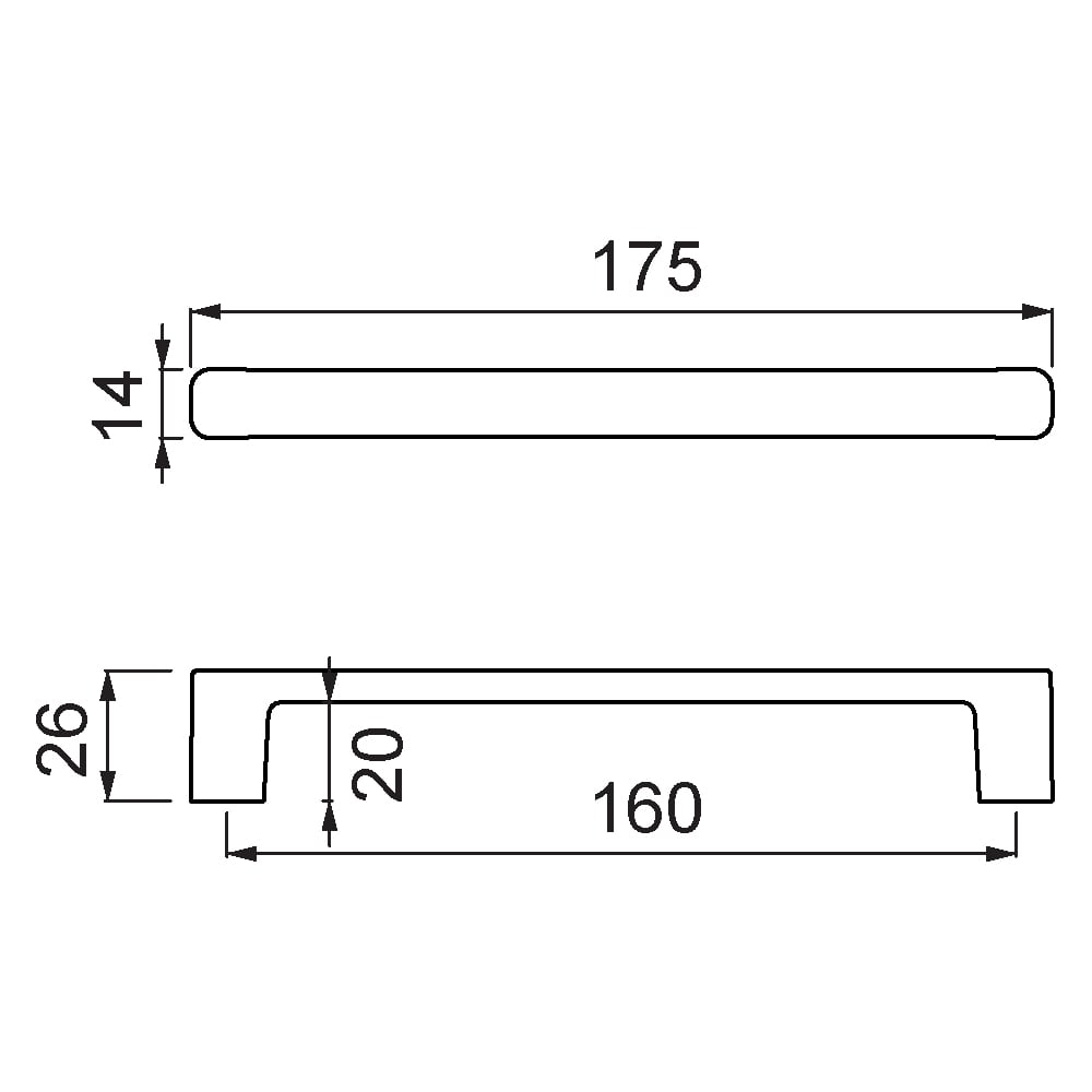 ÇEBİ A1105160 PC35 MODERN KULP ZMK.101.02.0117416Mobilya KulplarıÇEBİ