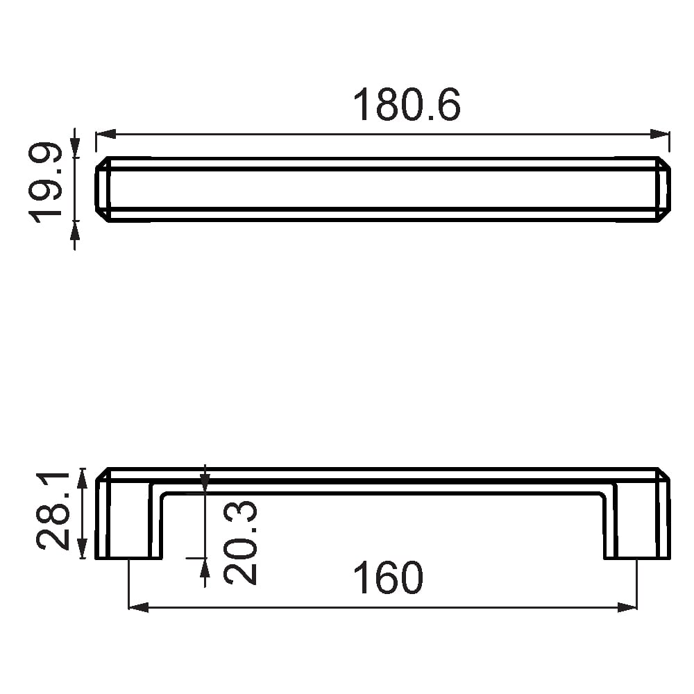 ÇEBİ A1106160 MP11 MODERN KULP ZMK.101.02.0113177Mobilya KulplarıÇEBİ