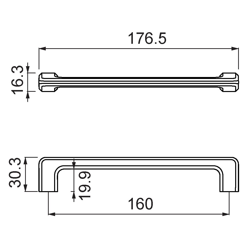 ÇEBİ A1107160 PC35 MODERN KULP ZMK.101.02.0117425Mobilya KulplarıÇEBİ